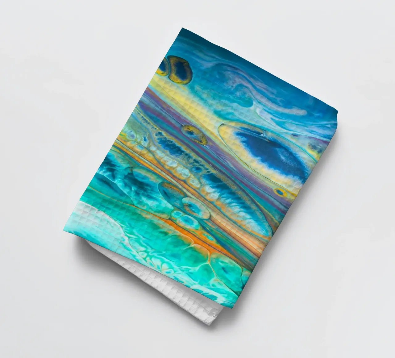 Blu Acrilico Versare Colore Liquido marmo superfici astratte Desi canovaccio da cucina da 🎁 ARTVI-SHOP