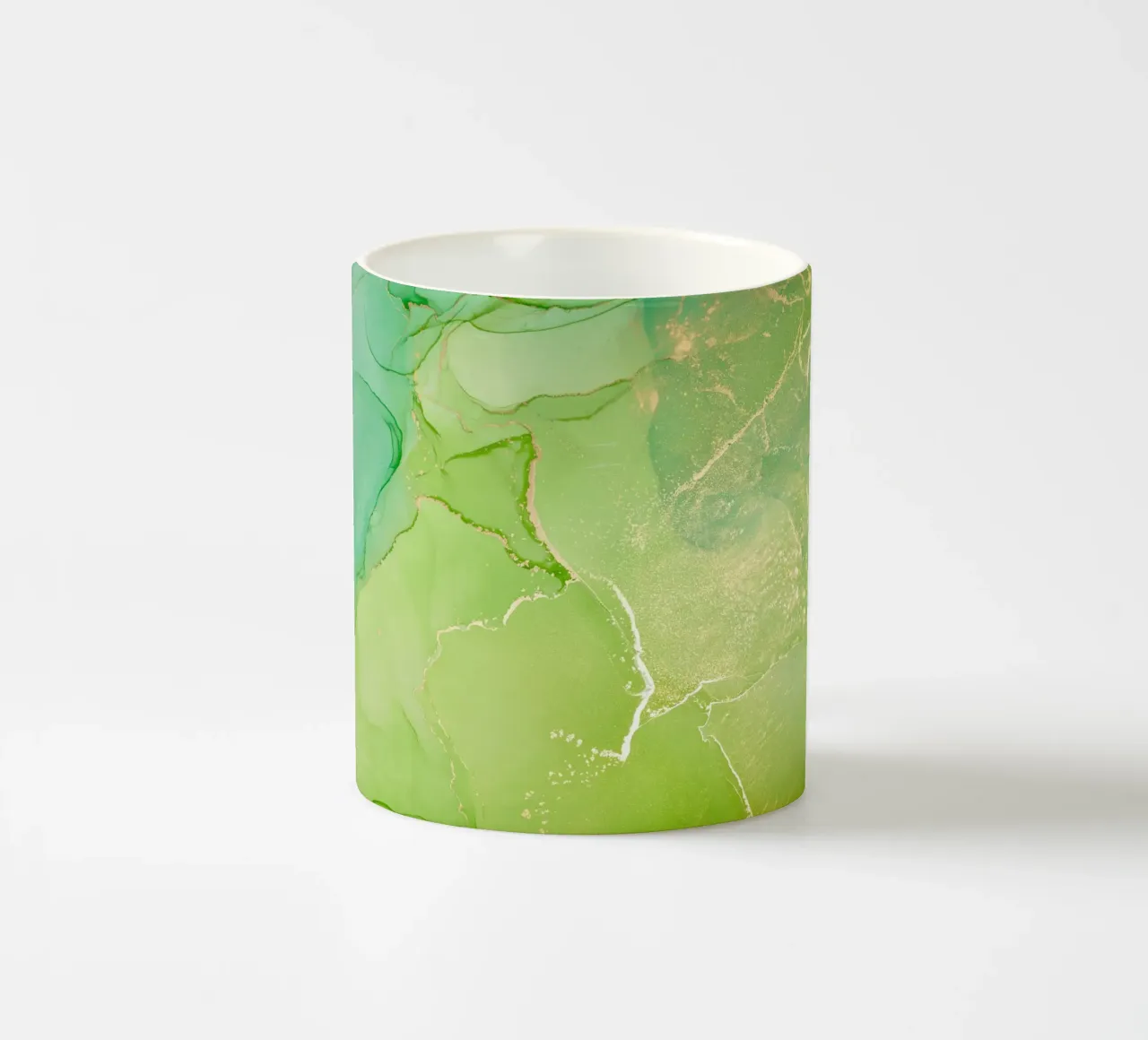 Inchiostro ad alcool colorato e traslucido. texture marmorea multicolore tazza in ceramica da ARTVI-SHOP