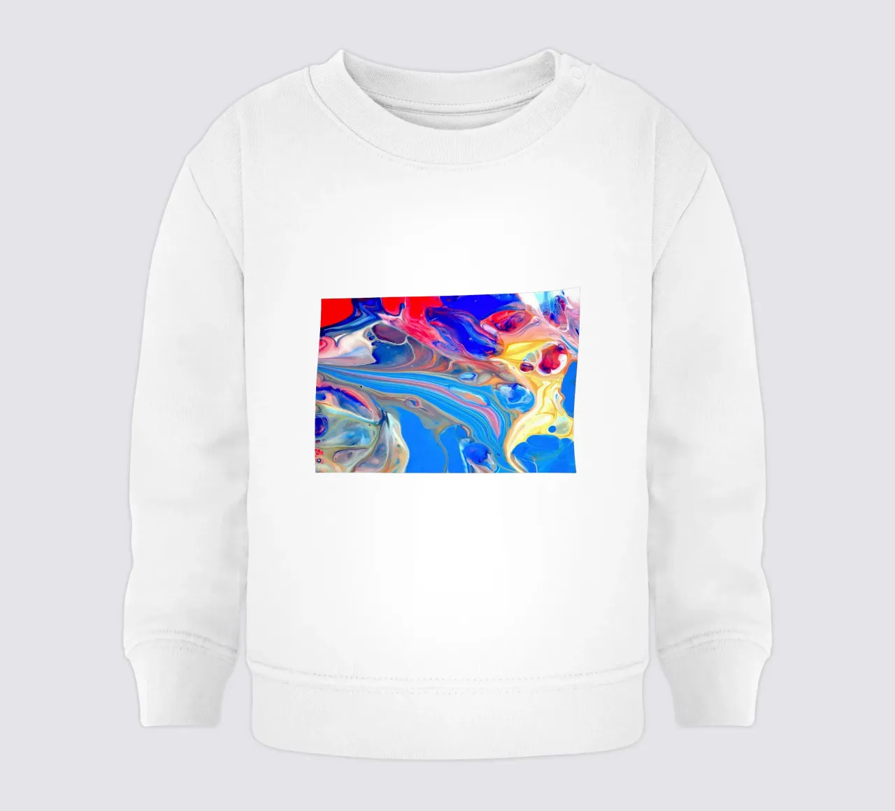 Sfondo di vernice acrilica che cola, colori di lusso felpa neonato da ARTVI-SHOP