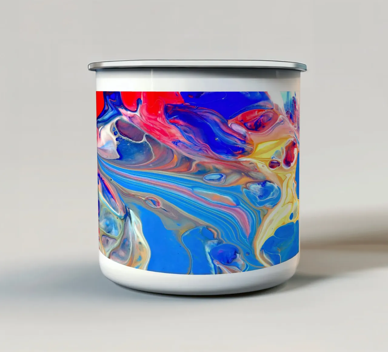 Sfondo di vernice acrilica che cola, colori di lusso tazza in smalto da ARTVI-SHOP
