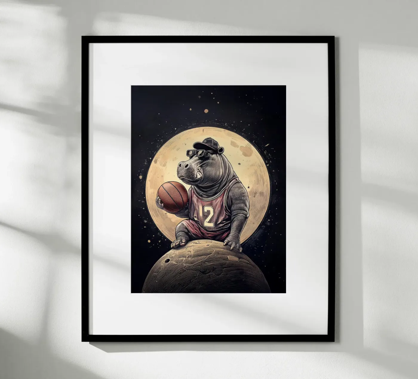 Hippo Moon poster by tylerstudio