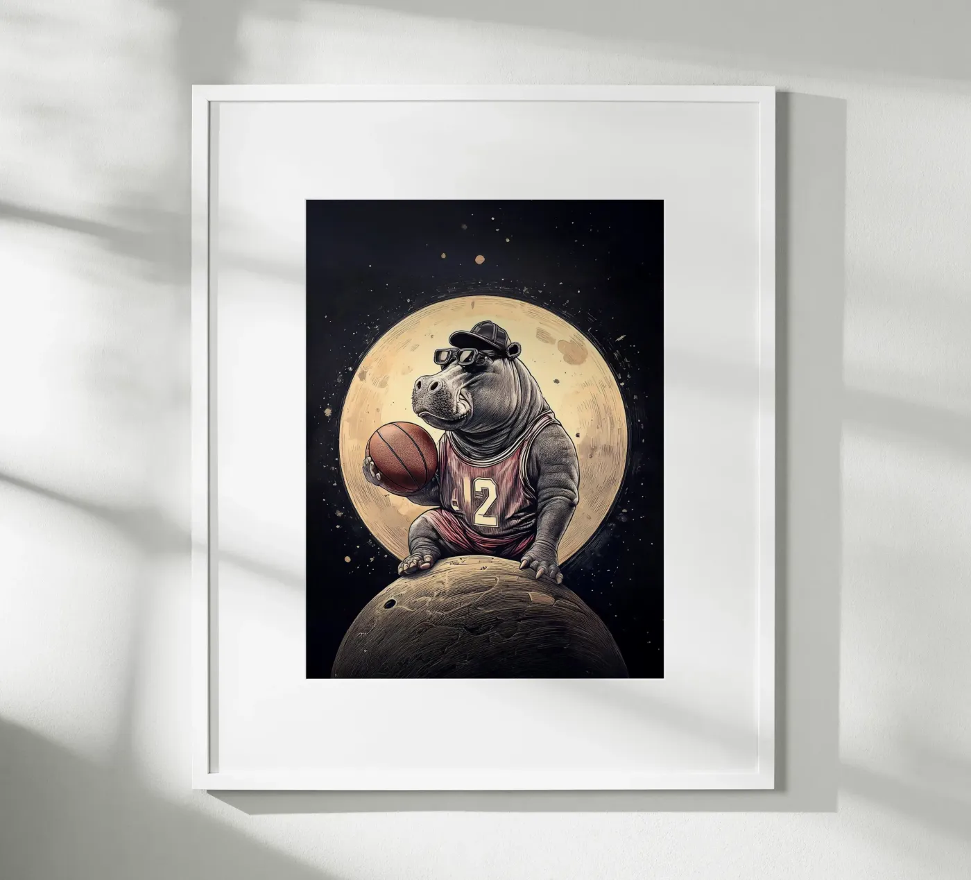 Hippo Moon poster by tylerstudio