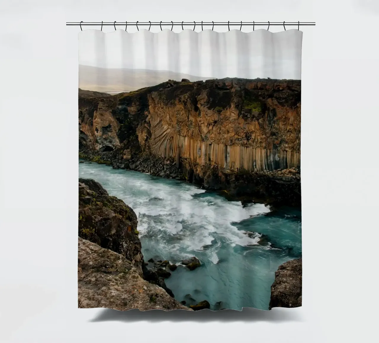 Landscape at Aldeyjarfoss on Iceland tenda da doccia da susea
