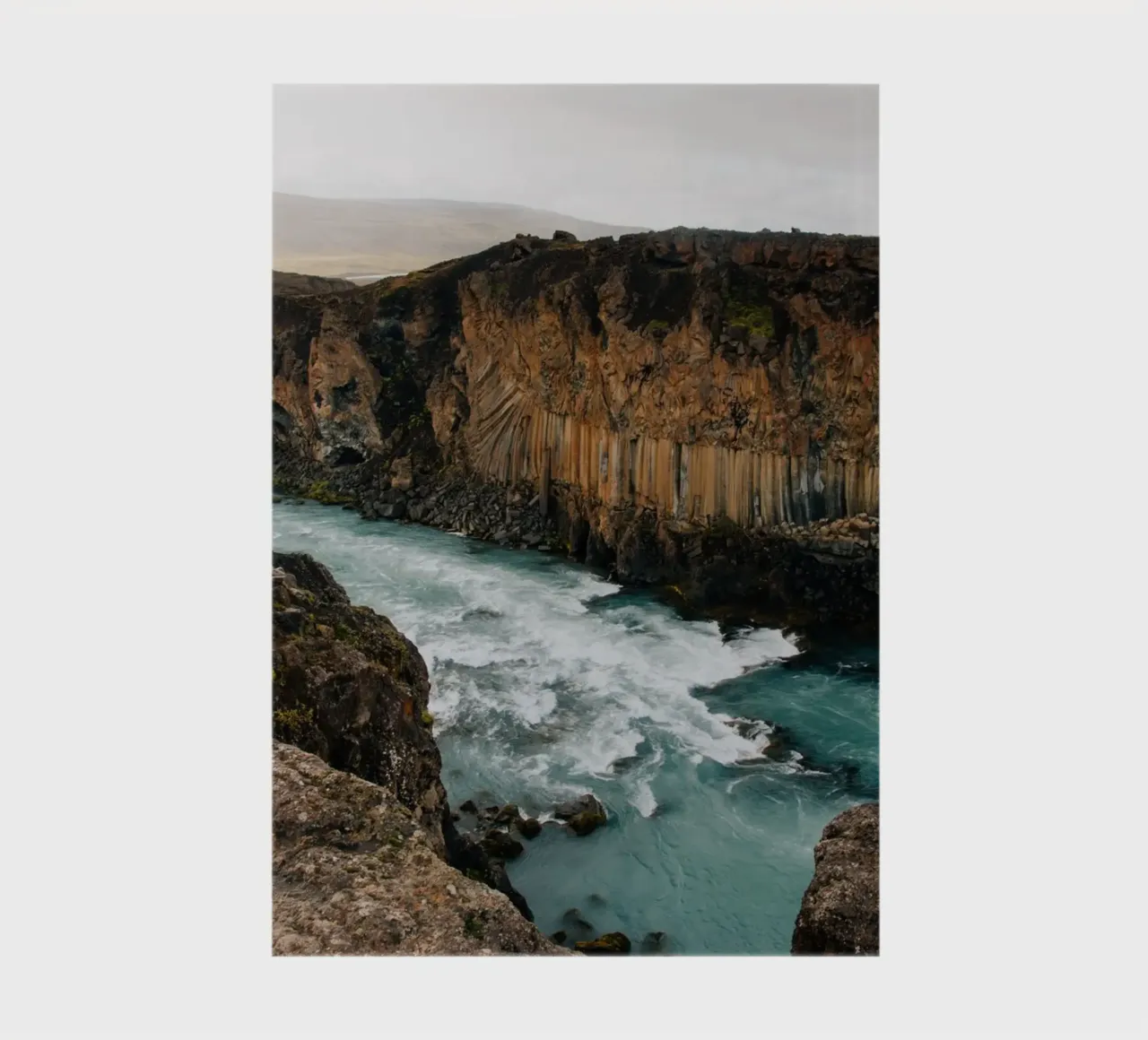 Landscape at Aldeyjarfoss on Iceland notebook by susea