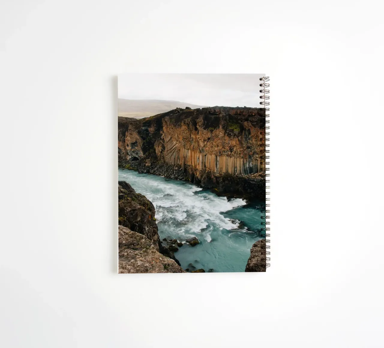 Landscape at Aldeyjarfoss on Iceland spiral notebook by susea