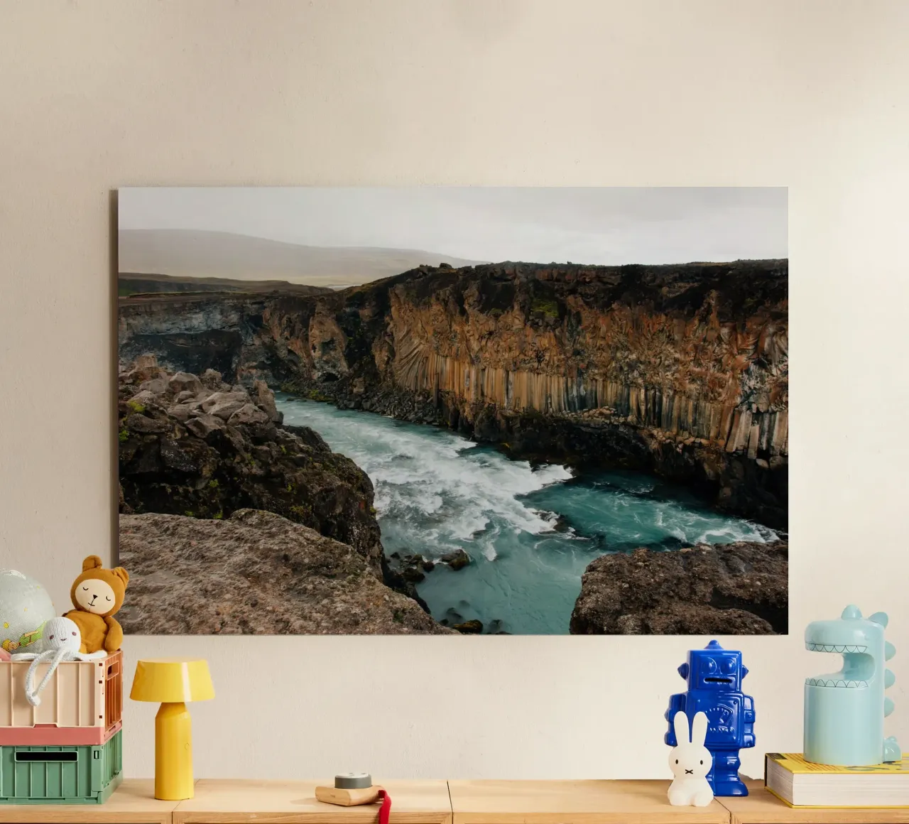 Landscape at Aldeyjarfoss on Iceland alluminio dibond da susea
