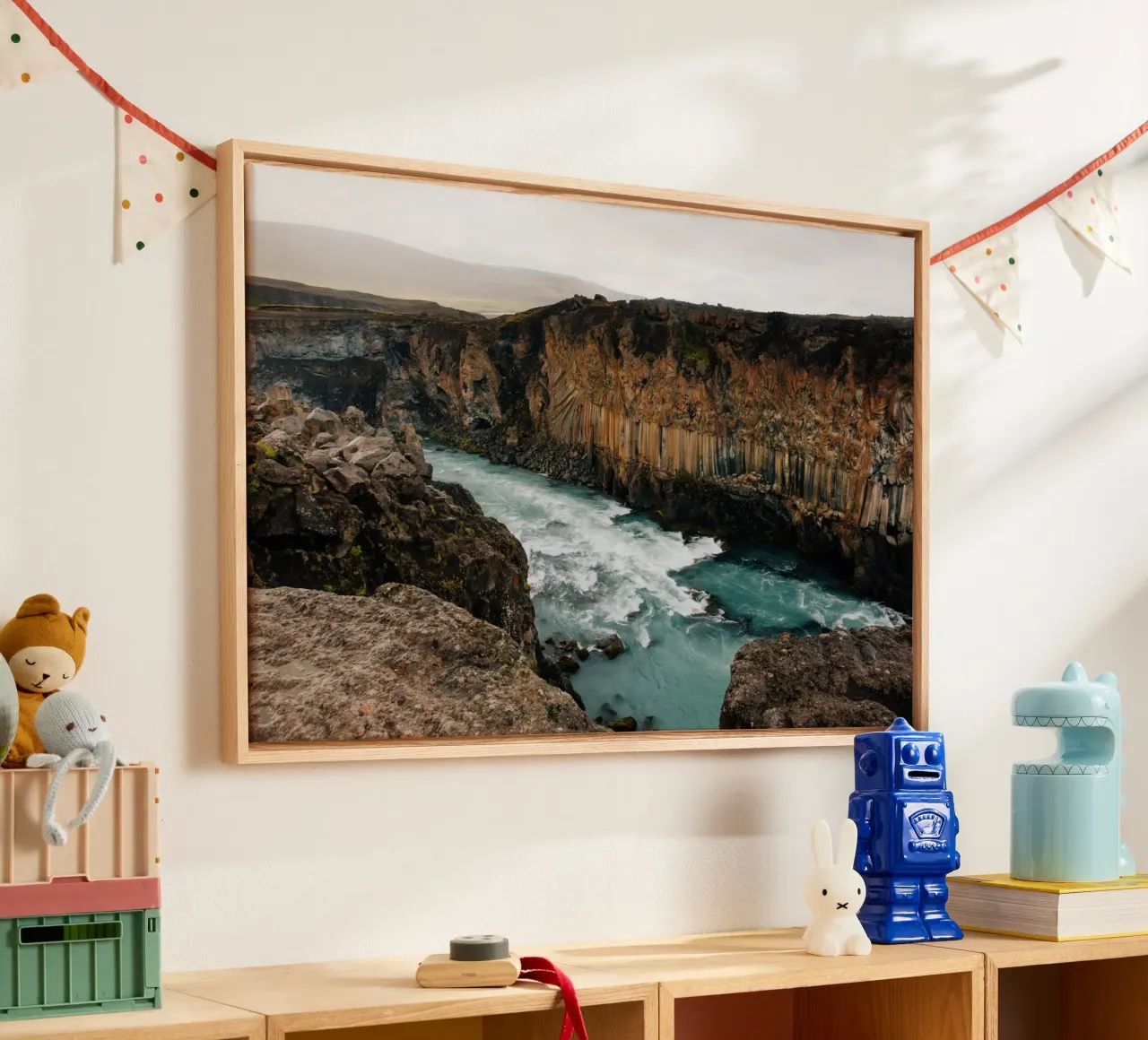 Landscape at Aldeyjarfoss on Iceland canvas by susea
