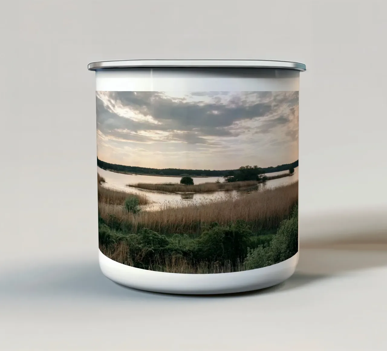 Lausitzer Seenlandschaft tazza in smalto da susea