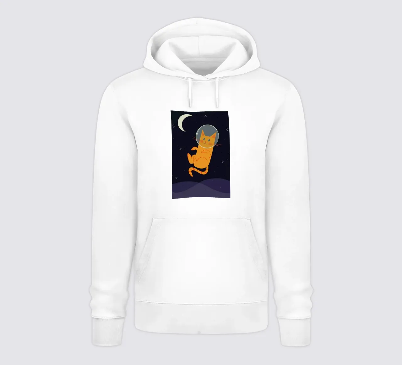 Floating Space Cat Hoodie von Karin Bijlsma