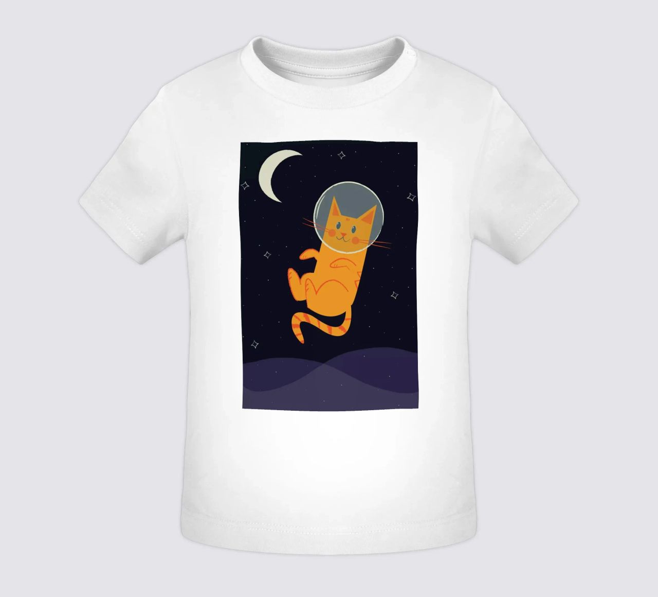 Floating Space Cat maglietta neonato da Karin Bijlsma