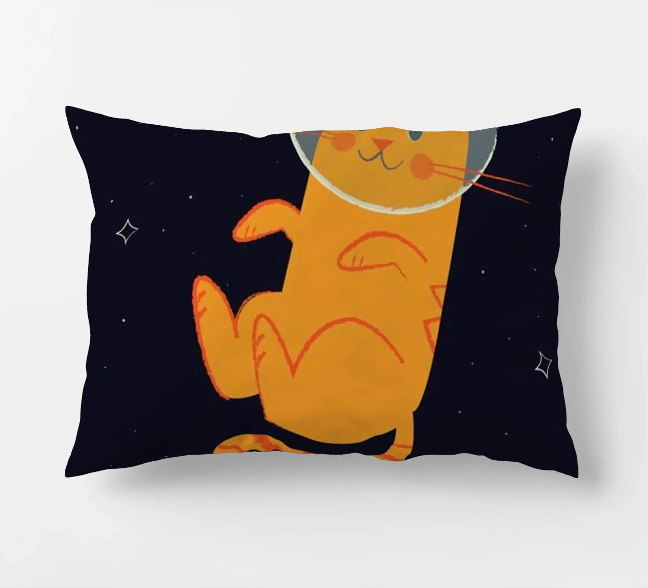 Floating Space Cat cuscino da Karin Bijlsma