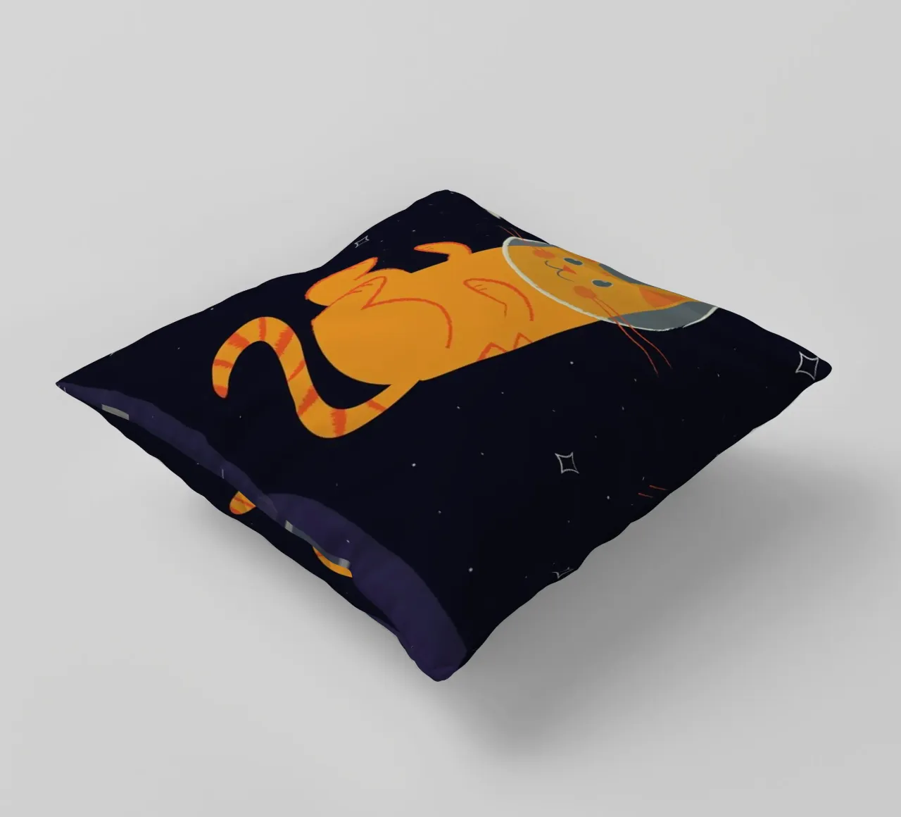 Floating Space Cat cuscino da Karin Bijlsma