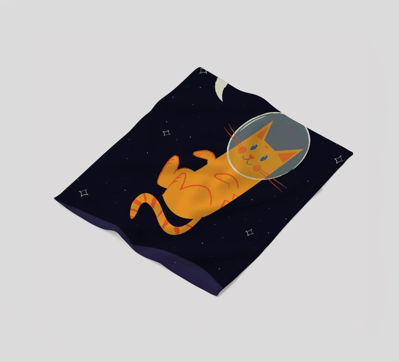 Floating Space Cat coperta in pile da Karin Bijlsma