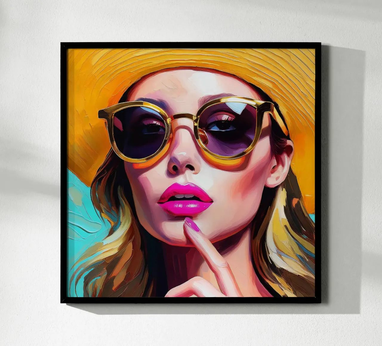 Frau Sonnenbrille 2 Hahnemühle von Take Your Art BV