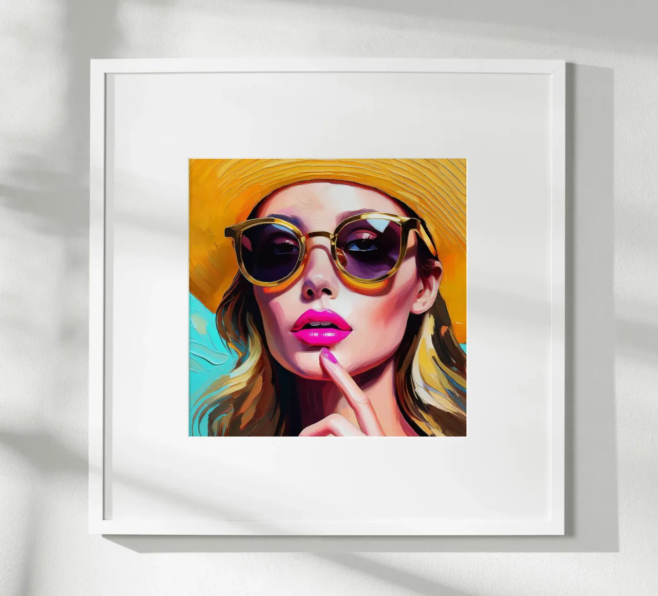 Frau Sonnenbrille 2 Hahnemühle von Take Your Art BV