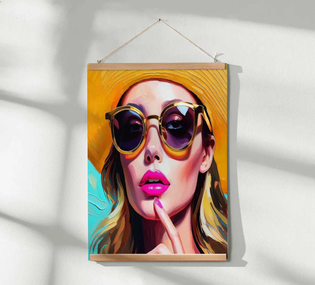 Frau Sonnenbrille 2 Hahnemühle von Take Your Art BV
