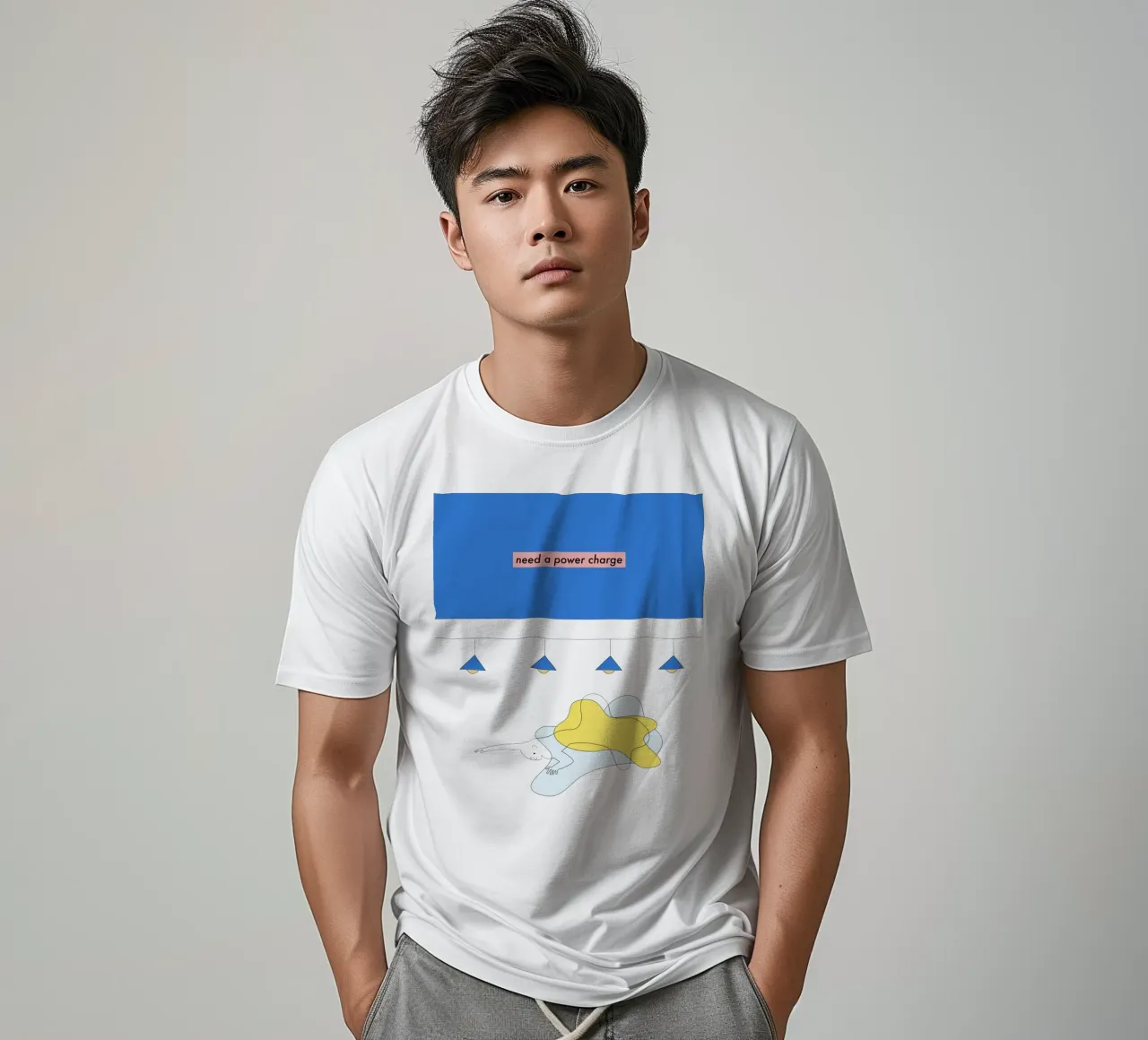 need a power charge t-shirt da natural neutral