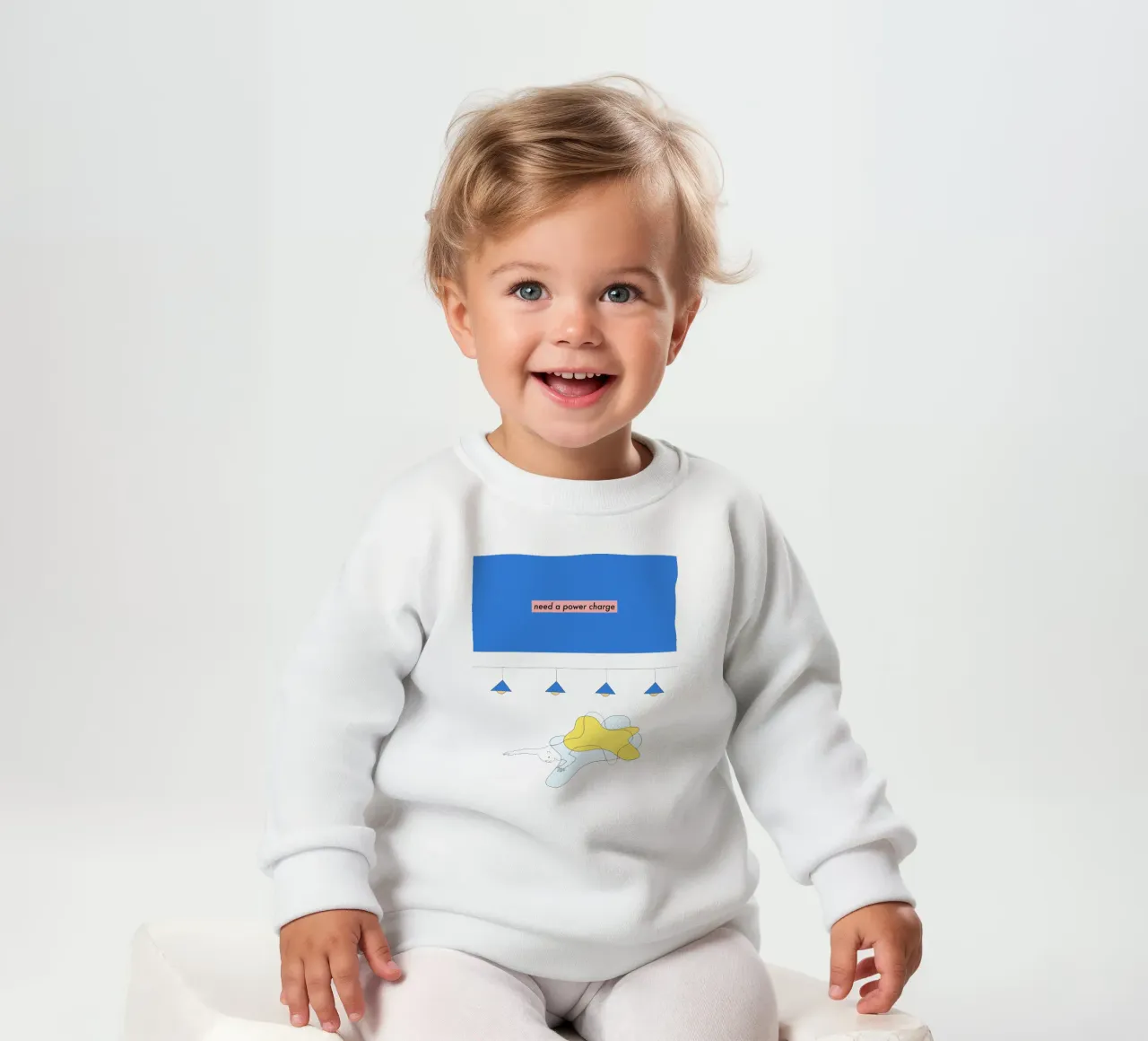 need a power charge felpa neonato da natural neutral