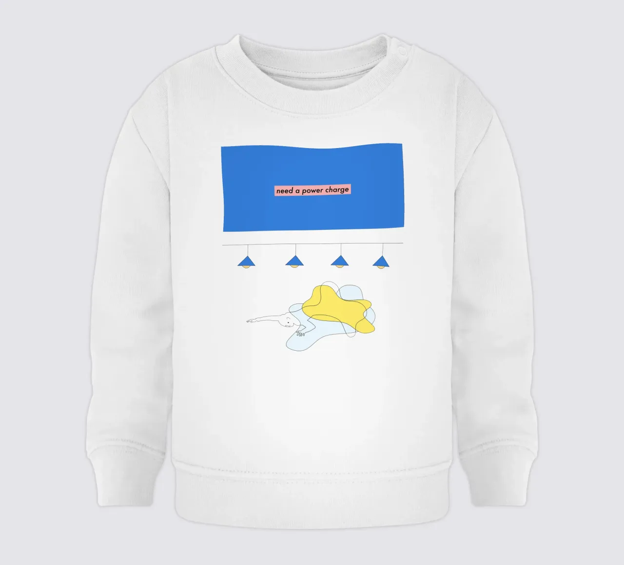 need a power charge felpa neonato da natural neutral