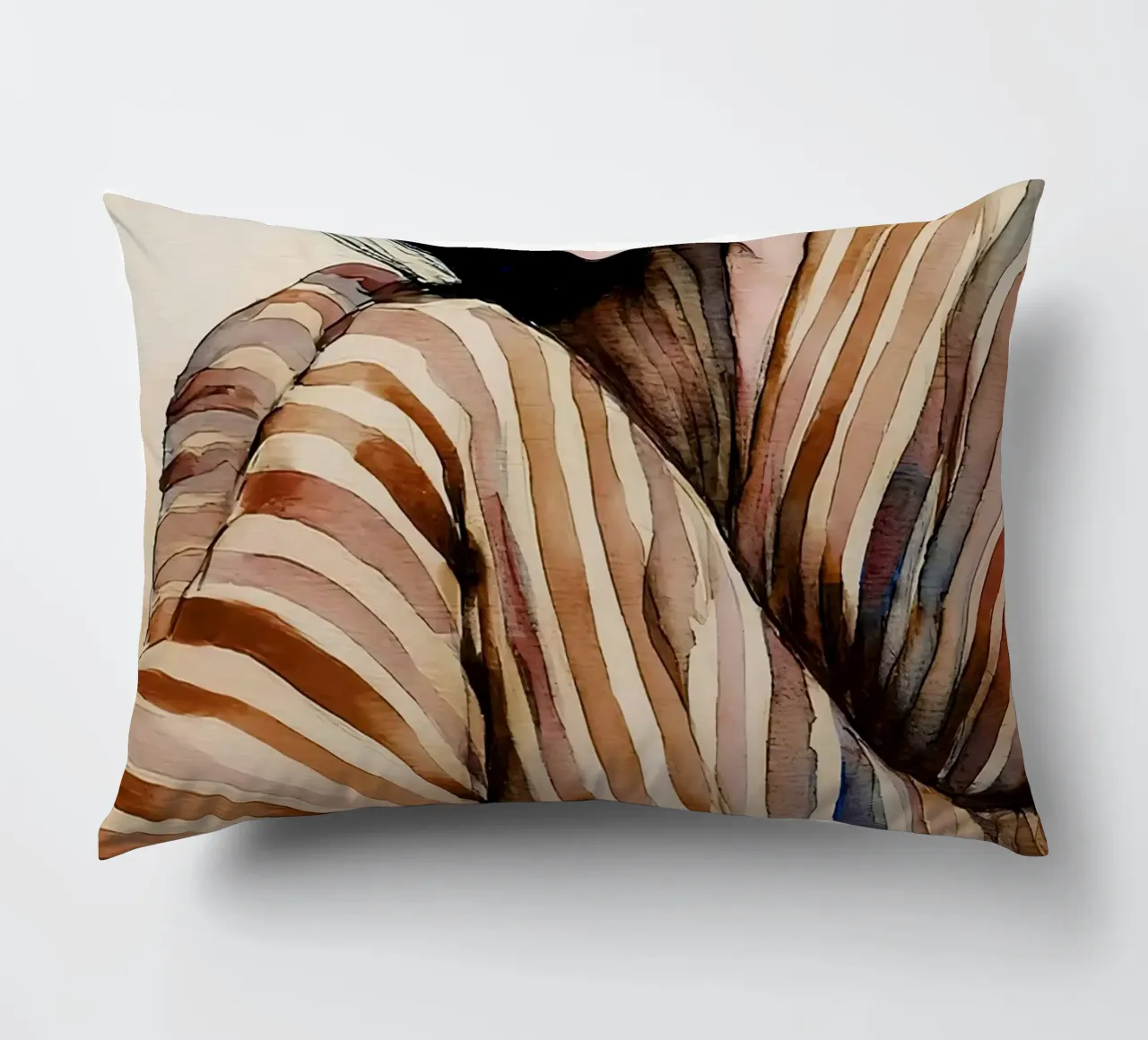 Donna in pigiama 1 cuscino da Take Your Art BV