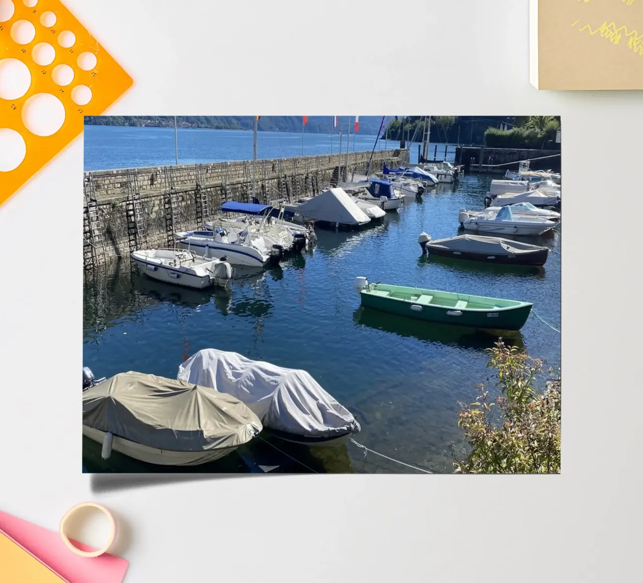 Lake Maggiore Cannobio sticker sheet by Alexandra Joseph Fotomomente