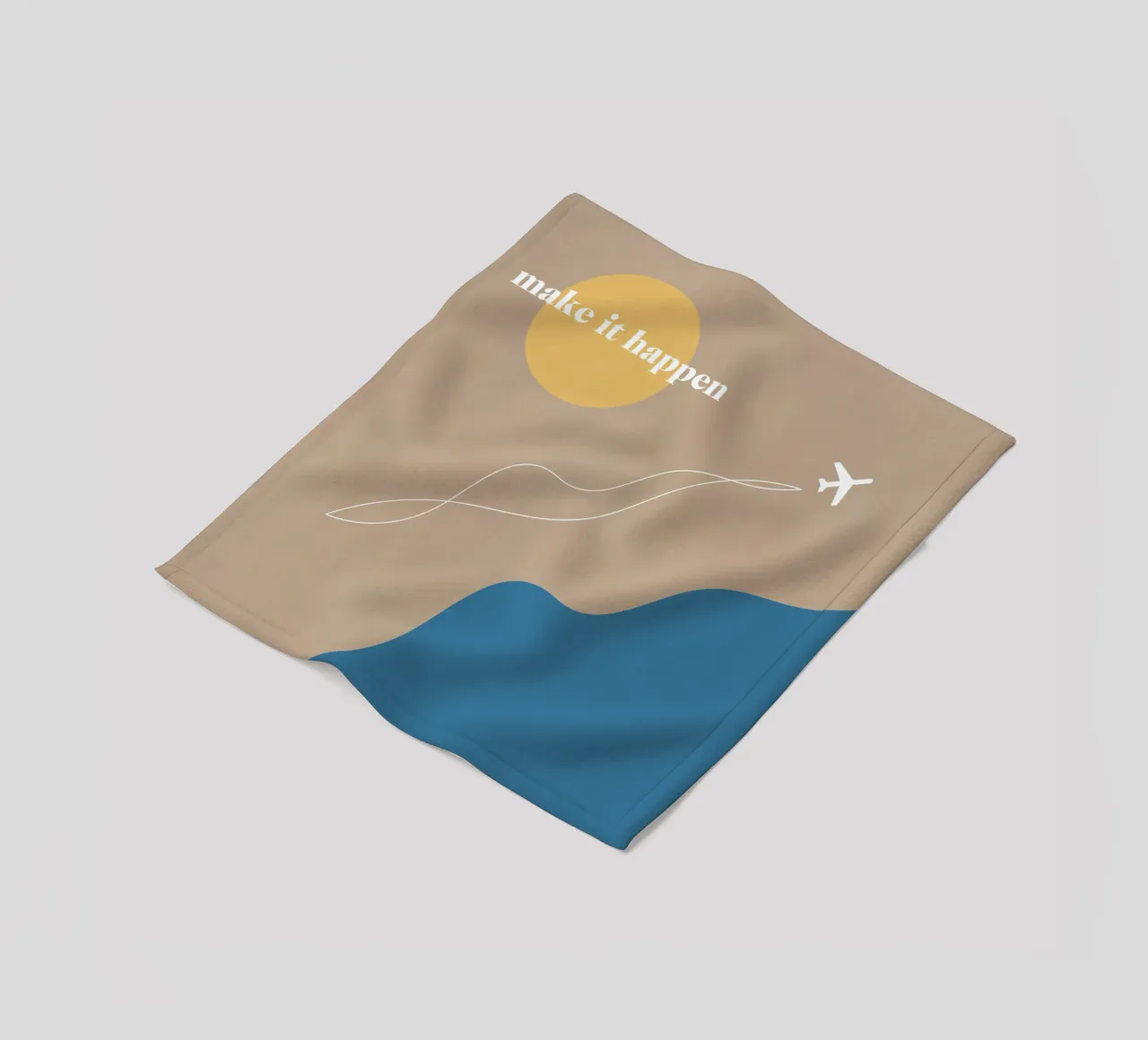 make it happen Fleecedecke von natural neutral