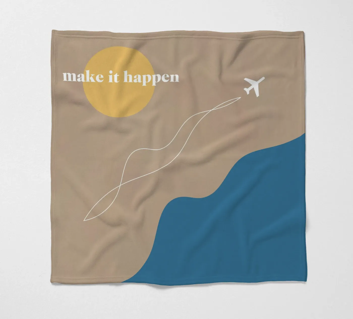 make it happen Fleecedecke von natural neutral
