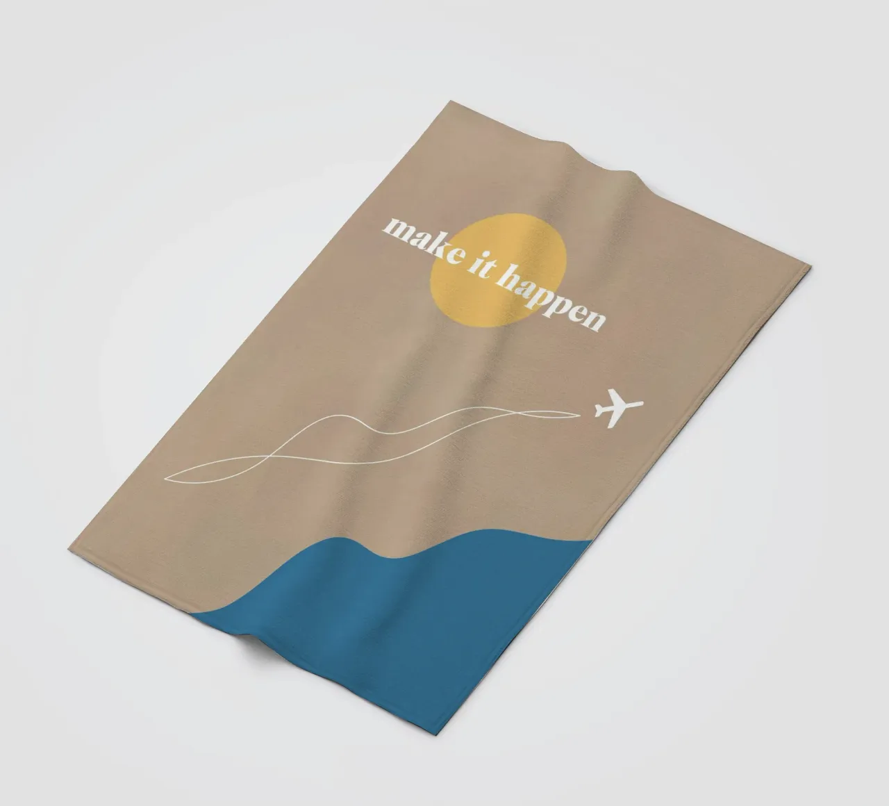 make it happen Fleecedecke von natural neutral