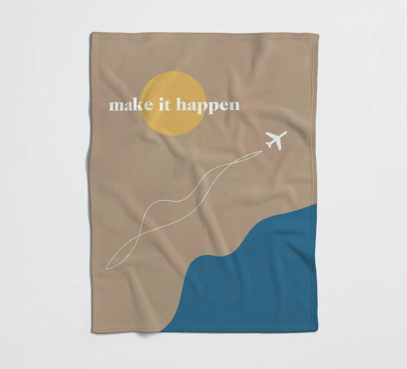 make it happen Fleecedecke von natural neutral