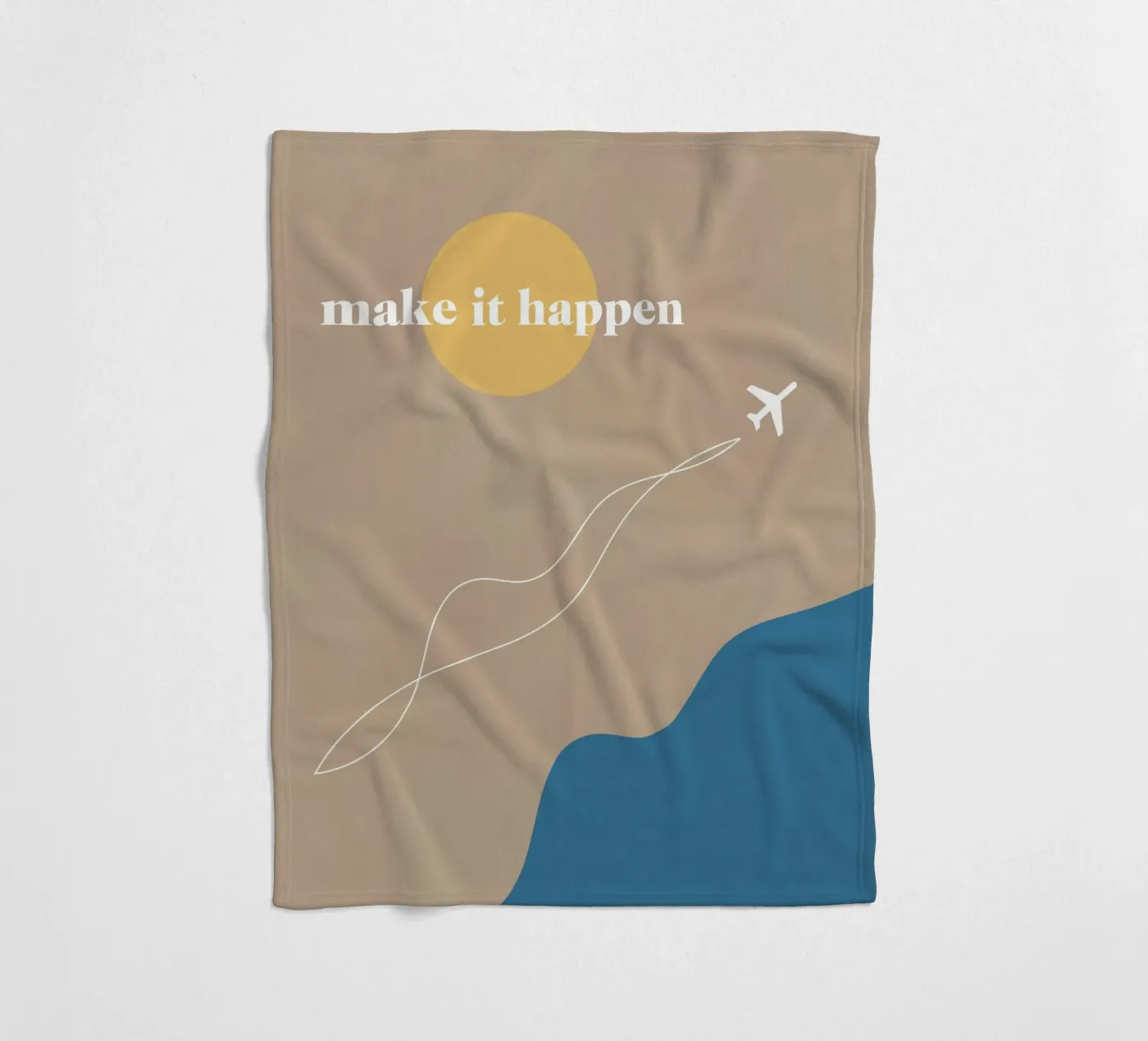 make it happen Fleecedecke von natural neutral