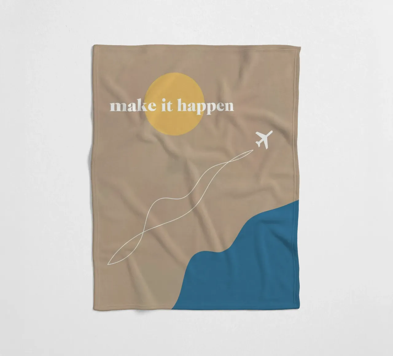 make it happen Fleecedecke von natural neutral