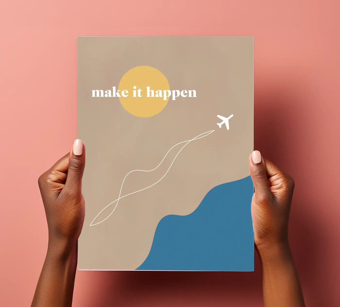 make it happen sticker sheet by natural neutral