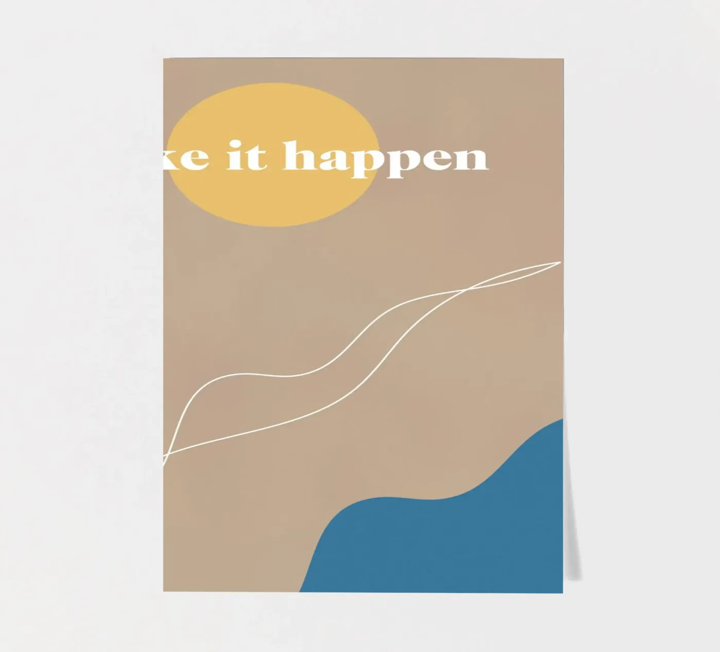 make it happen sticker sheet by natural neutral