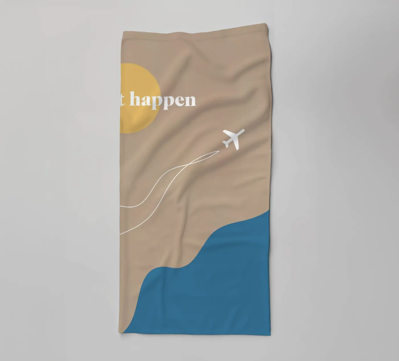 make it happen towel by natural neutral