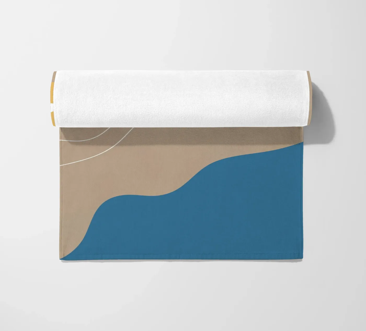 make it happen strandhanddoek van natural neutral