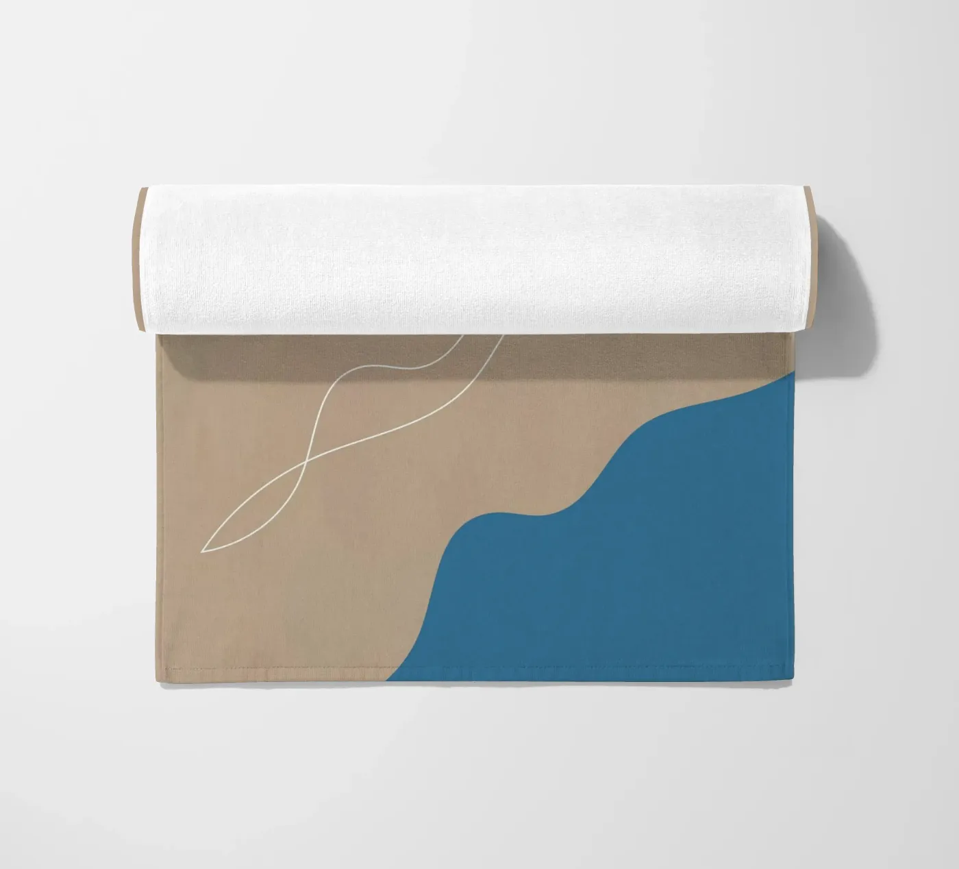make it happen strandhanddoek van natural neutral