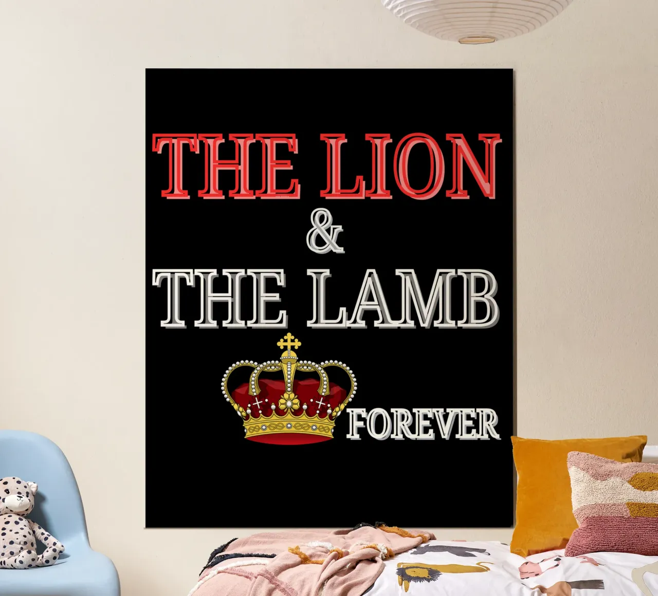 Christian Themed products poster with aluminum frame by Lionandlamb