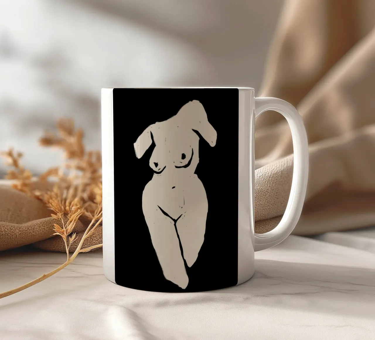 Female Corpus tazza in ceramica da treechild