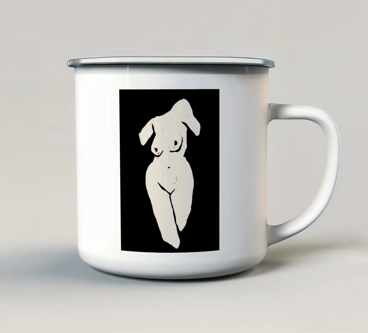 Female Corpus tazza in smalto da treechild