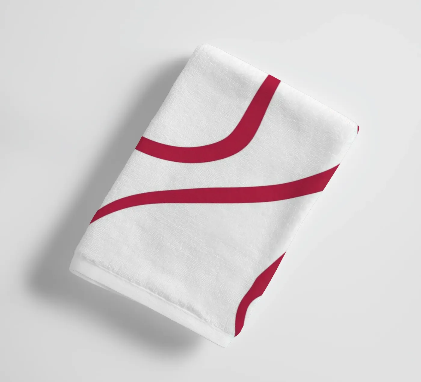Red Lines towel by treechild