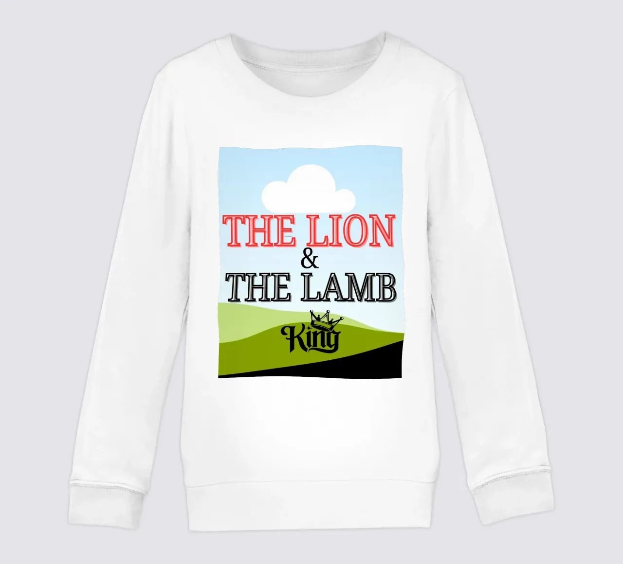 Christian Themed products kids sweatshirt by Lionandlamb