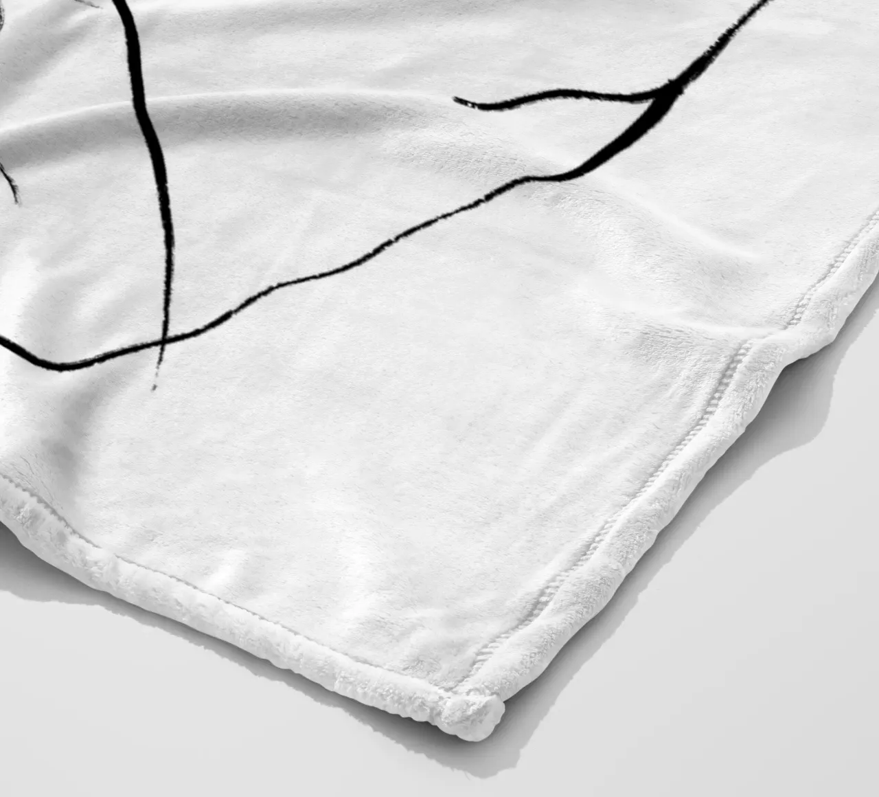 Simple Body Lines fleece blanket by treechild