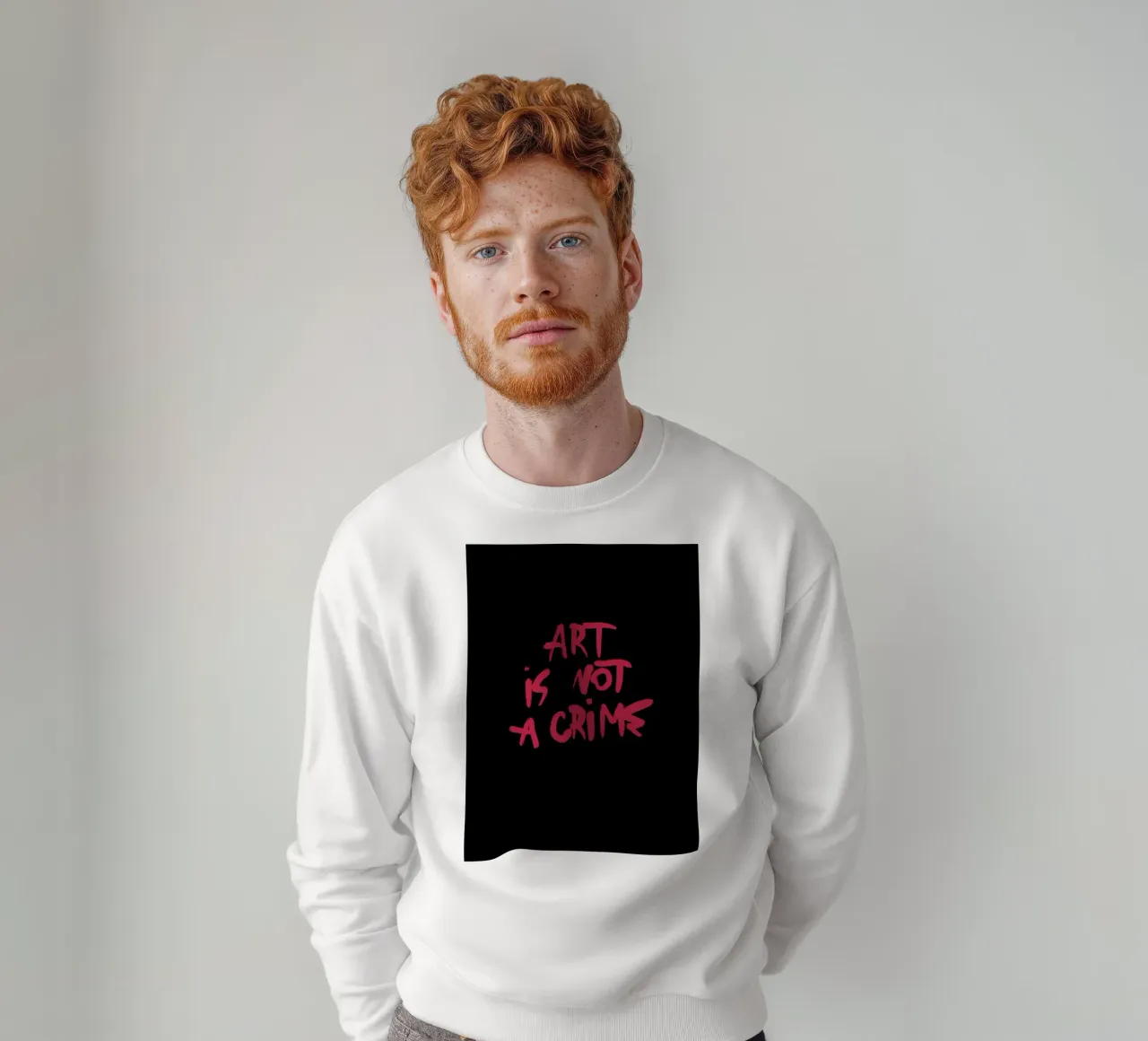 Art Is Not A Crime sudadera de treechild