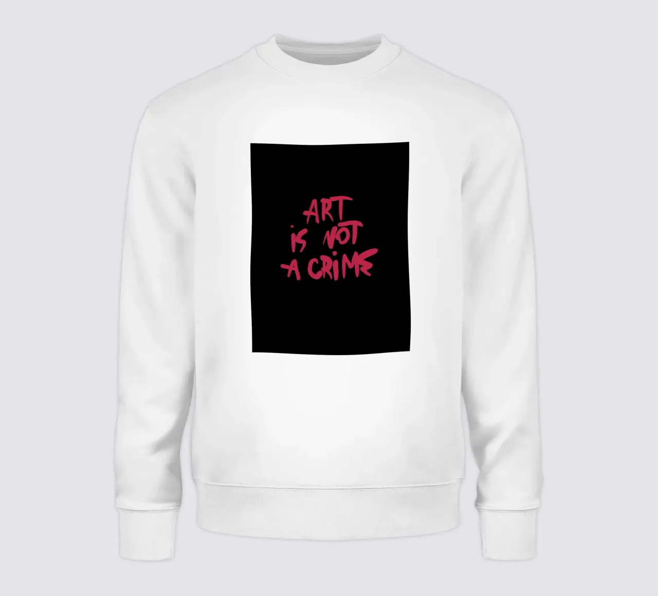 Art Is Not A Crime felpa da treechild