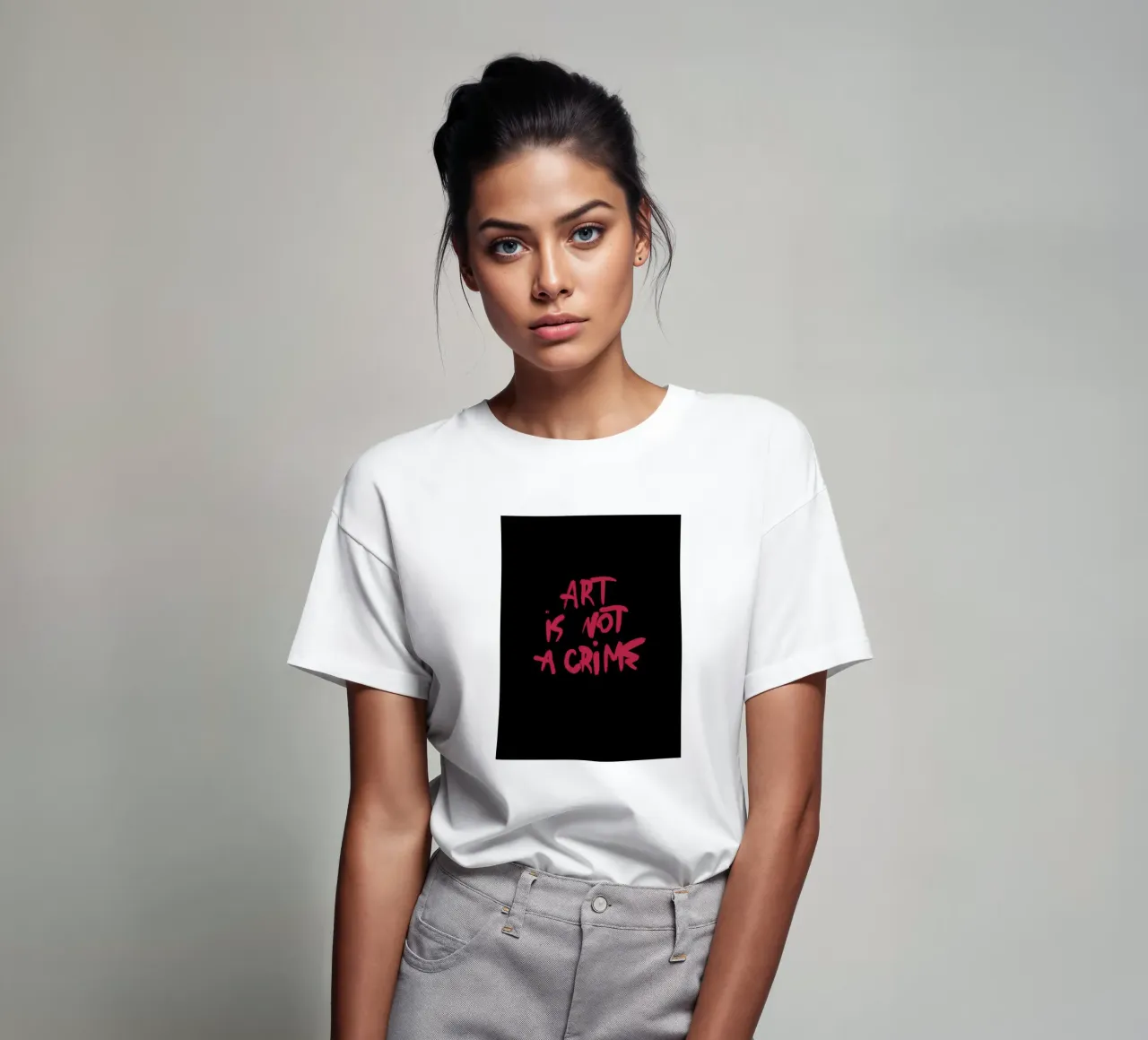 Art Is Not A Crime t-shirt da treechild