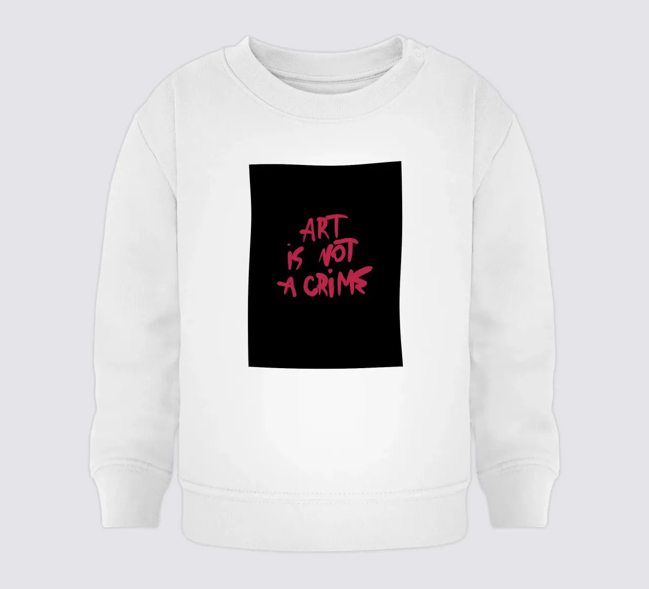 Art Is Not A Crime felpa neonato da treechild