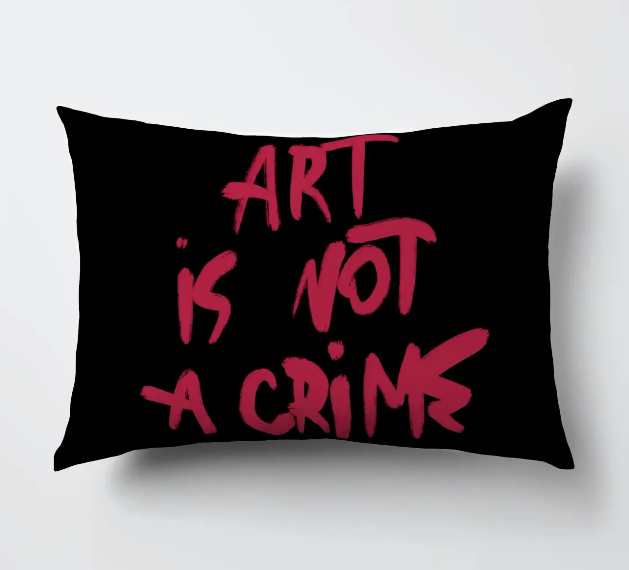 Art Is Not A Crime cuscino da treechild