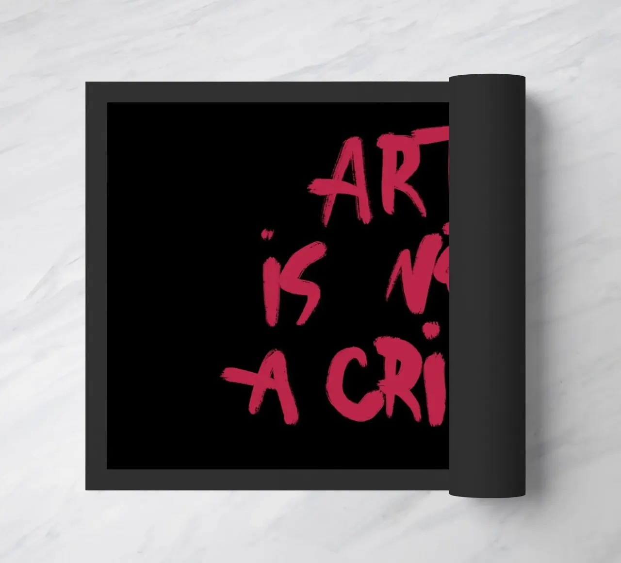 Art Is Not A Crime deurmat van treechild