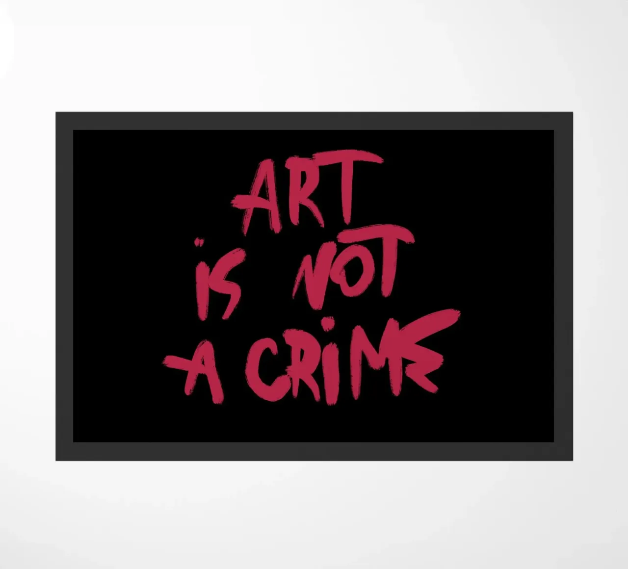 Art Is Not A Crime deurmat van treechild