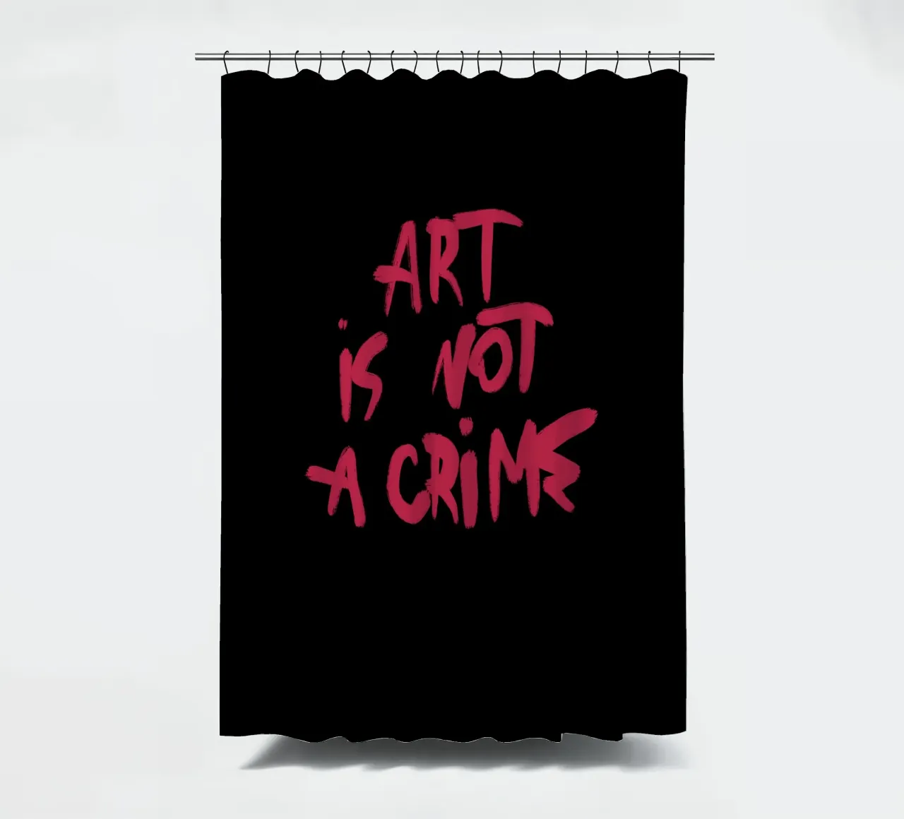 Art Is Not A Crime tenda da doccia da treechild